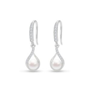 CLARA 925 Silver Real Pearl Pendant Earrings Chain Bracelet Ring for Women