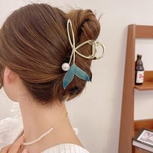 Aquatic Hair Clutcher For Women | Stylish Hair Claws For Girls | Trendy Alloy Metal Clips | Premium & Fashionable Girls Hairs Accessories | Suitable In Various Occasions
